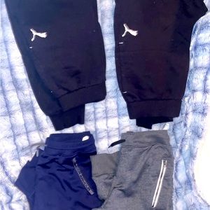 Puma, Under Armour, Nike, Hurley pants boys size 10/12 bundle of 4
